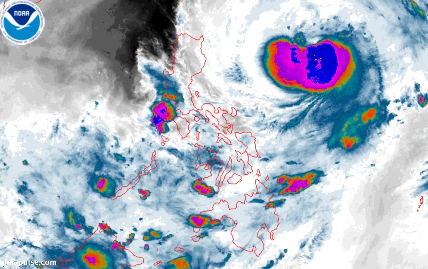 Typhoon Francisco Gains Strength While Tracking East of Central Luzon
