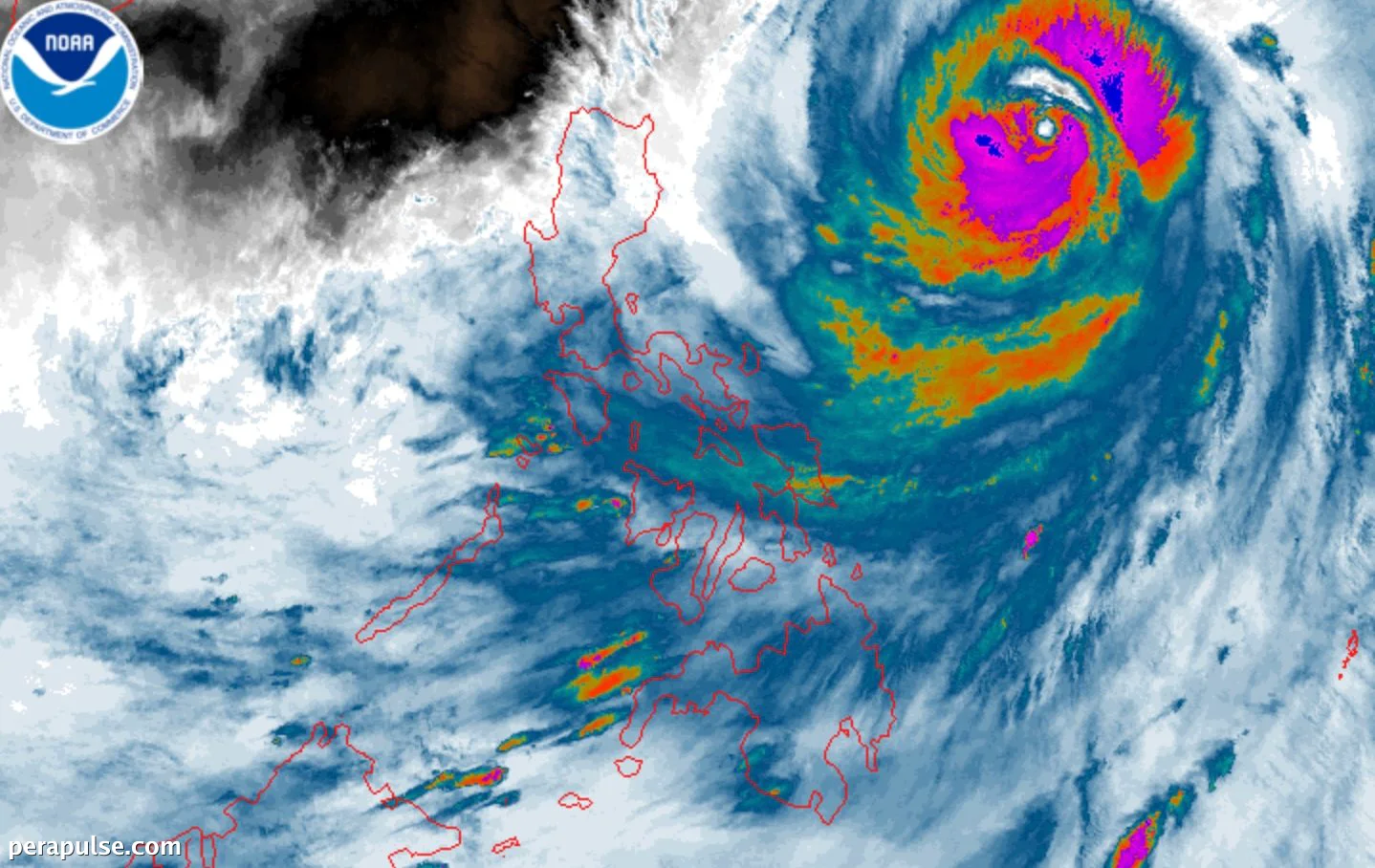 Typhoon Inday Downgraded as It Approaches Northern Luzon