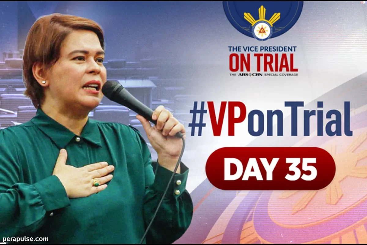 Vice President Sara Duterte's Impeachment Trial Enters Day 35